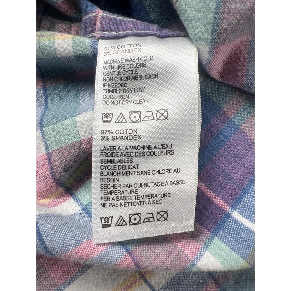 Tommy‎ Bahama Mens XL Long Sleeve Plaid Button Down Shirt Blue Pink Multi Color - Picture 3 of 12